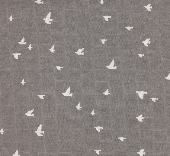 Briljant Baby Einschlag- & Mulltuch 2er Pack 120 x 120 cm - Organic Cotton - Birds - Tornado