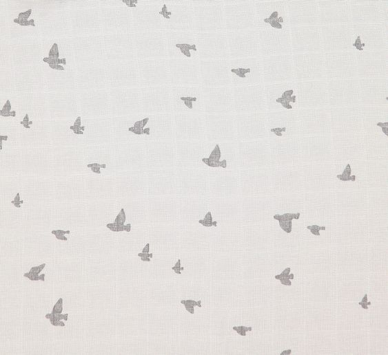 Briljant Baby Einschlag- & Mulltuch 2er Pack 120 x 120 cm - Organic Cotton - Birds - Tornado