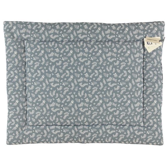 Briljant Baby Krabbeldecke 80 x 100 cm - Botanic - Organic Cotton - Blau