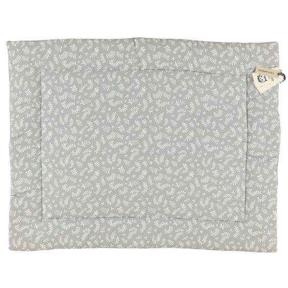 Briljant Baby Krabbeldecke 80 x 100 cm - Botanic - Organic Cotton - Grau