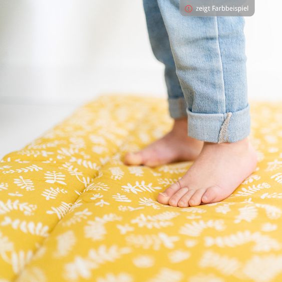 Briljant Baby Krabbeldecke 80 x 100 cm - Botanic - Organic Cotton - Grau
