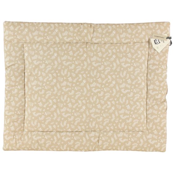 Briljant Baby Krabbeldecke 80 x 100 cm - Botanic - Organic Cotton - Sand