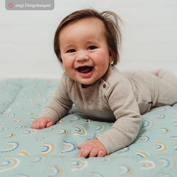Briljant Baby Krabbeldecke - 80 x 100 cm - Sunny - Grau