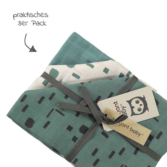 Briljant Baby Mullwindeln 3er Pack 70 x 70 cm - Art - Artic