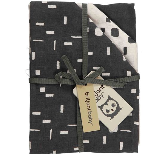 Briljant Baby Mullwindeln 3er Pack 70 x 70 cm - Art - Dark Grey