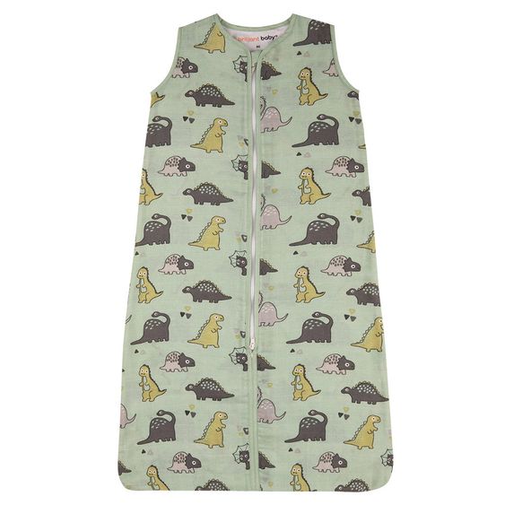 Briljant Baby Sommer-Schlafsack Mull - Dinos Mint - Gr. 70 cm