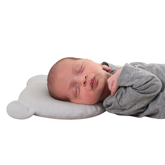Candide Babykissen gegen Kopfverformung Panda - Grau