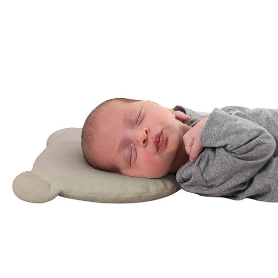 Candide Babykissen gegen Kopfverformung Panda - Taupe