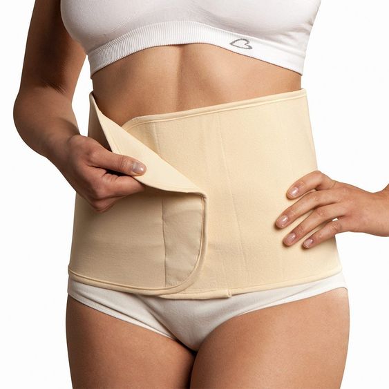 Carriwell Bauch-Weg-Gürtel Belly Binder Bio-Baumwolle - Natural - Gr. S / M