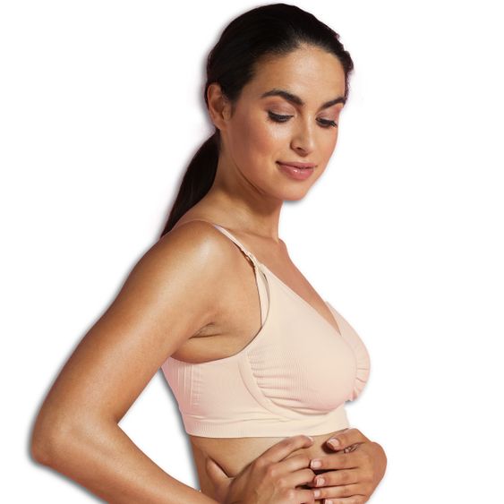 Carriwell Carri-Gel Schwangerschafts & Still-BH Seamless Gelbügel - Nude - Gr. M