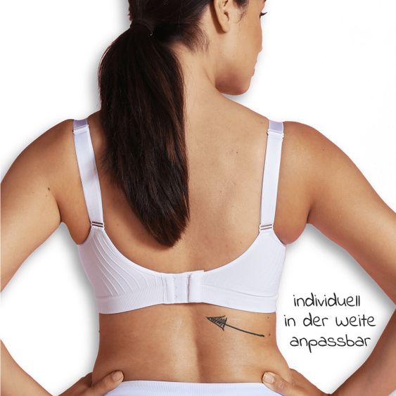 Carriwell Carri-Gel Reggiseno per gravidanza e allattamento con ferretto in gel senza cuciture - Bianco - Taglia M