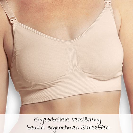 Carriwell Schwangerschafts & Still BH Seamless - Nude - Gr. M