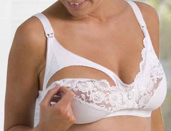 Carriwell Nursing bra lace - White - Size II