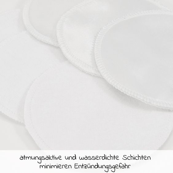 Carriwell Stilleinlagen 6er Pack Seide - Weiß