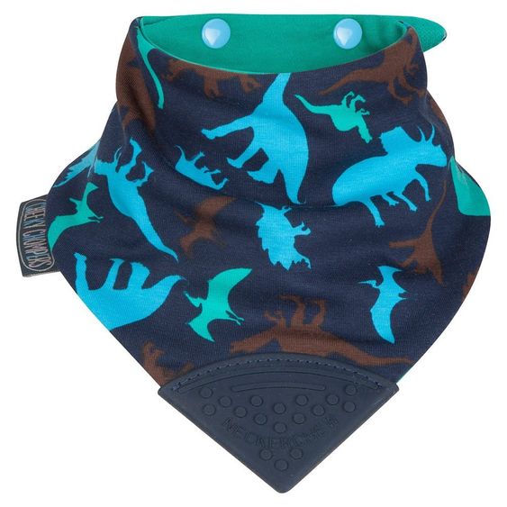 Cheeky Chompers Wende-Halstuch Neckerchew mit Beißecke - Dino Friends