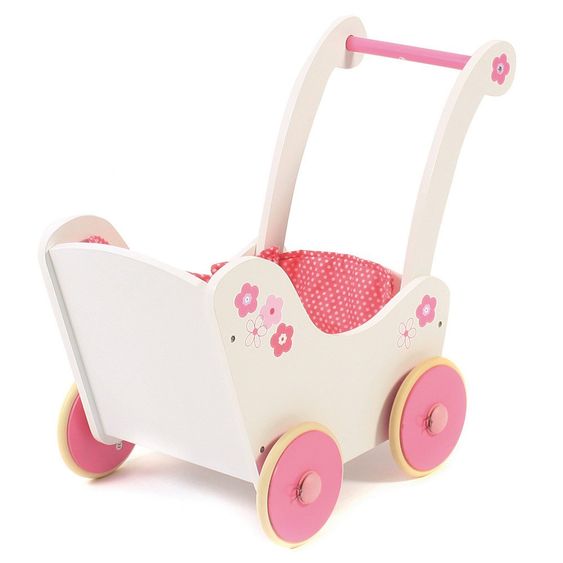 CHIC 2000 Holz-Puppenwagen Fiori - Bianco