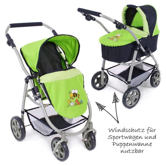 CHIC 2000 Kombi-Puppenwagen 2 in 1 Emotion - Bumblebee