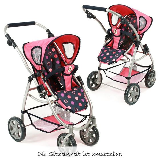 CHIC 2000 Kombi-Puppenwagen 2 in 1 Emotion - Corallo
