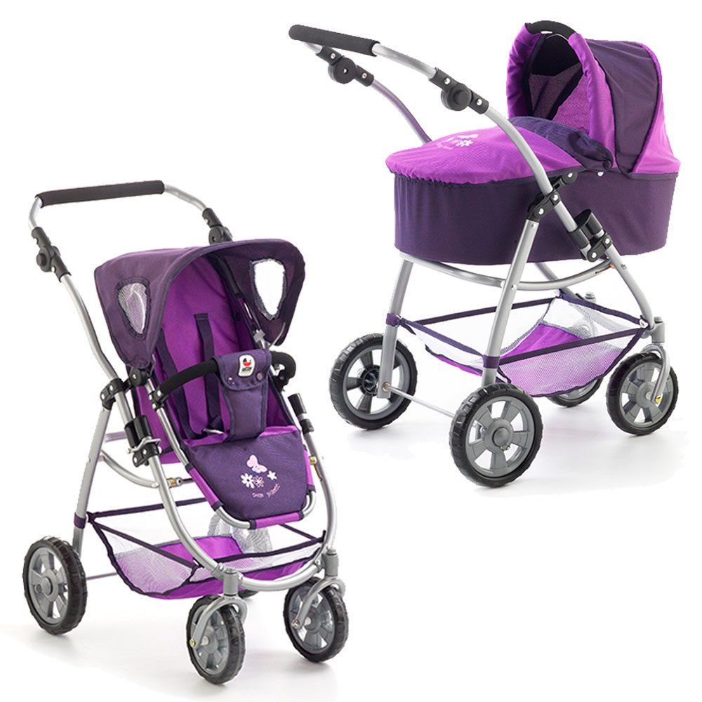 CHIC 2000 Kombi-Puppenwagen 2 in 1 Emotion - Pflaume