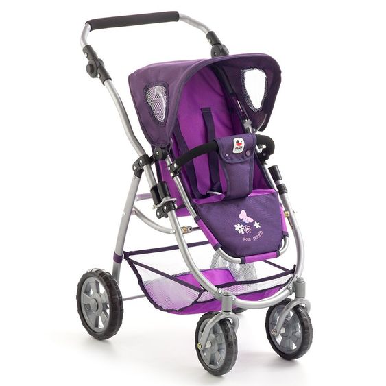 CHIC 2000 Carrozzina per bambole Combi 3 in 1 Emotion All In - Plum