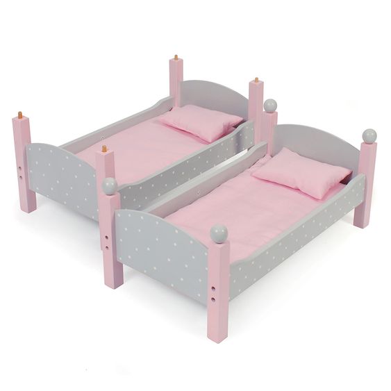 CHIC 2000 Puppen-Etagenbett - Puntos Grey