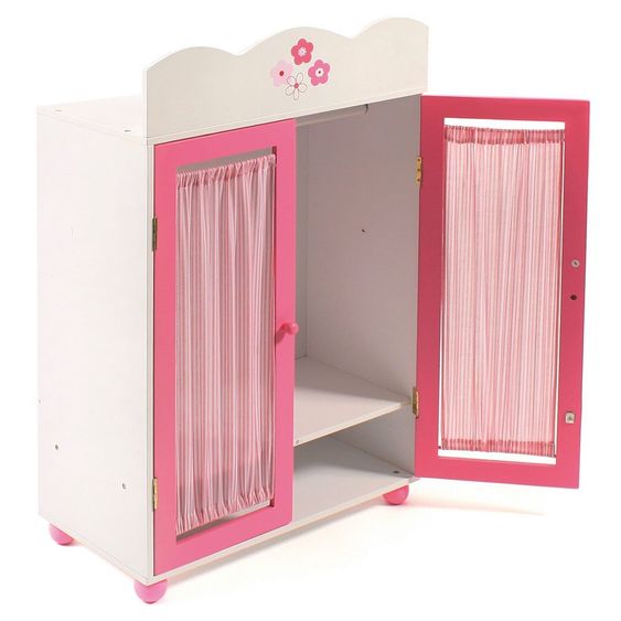 CHIC 2000 Puppen-Kleiderschrank Fiori - Bianco