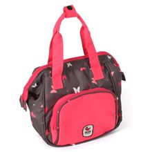 Doll's changing bag - Butterfly - Coral