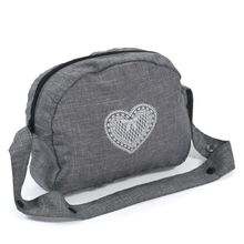 Doll changing bag - jeans gray