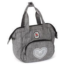 Doll changing bag - jeans gray