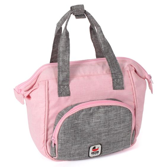 CHIC 2000 Doll's changing bag - pink melange-grey