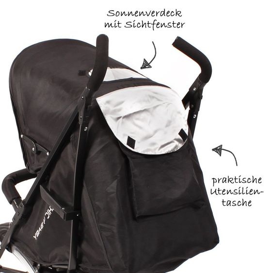 Chic 4 Baby Buggy Luca - Schwarz