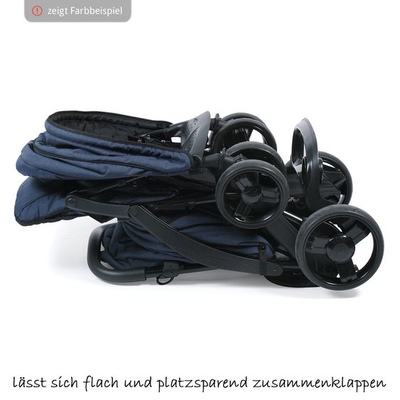 Chic 4 Baby Geschwisterwagen Doppio - Jeans Grey Blue