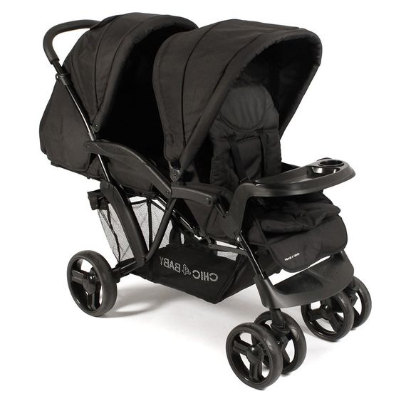 Chic 4 Baby Geschwisterwagen Doppio - Schwarz
