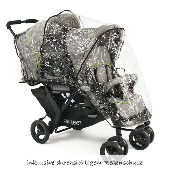 Chic 4 Baby Sibling carriage Duo - Jeans Grey