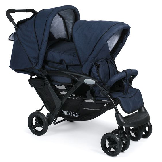 Chic 4 Baby Geschwisterwagen Duo - Jeans Navy Blue