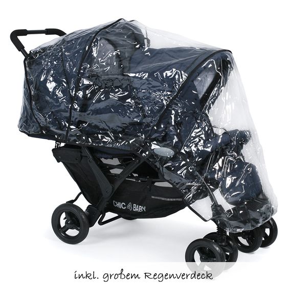 Chic 4 Baby Geschwisterwagen Duo - Jeans Navy Blue
