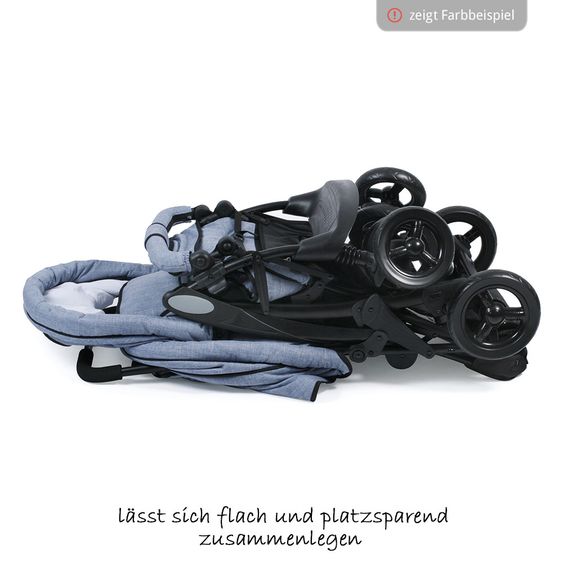 Chic 4 Baby Geschwisterwagen Duo - Jeans Navy Blue