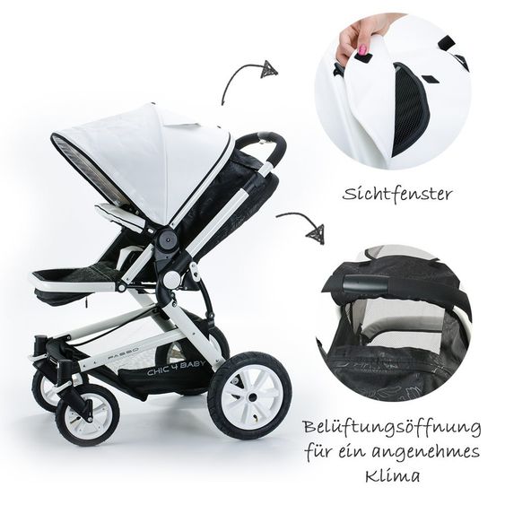 Chic 4 Baby Kombi-Kinderwagen Passo - Bianco