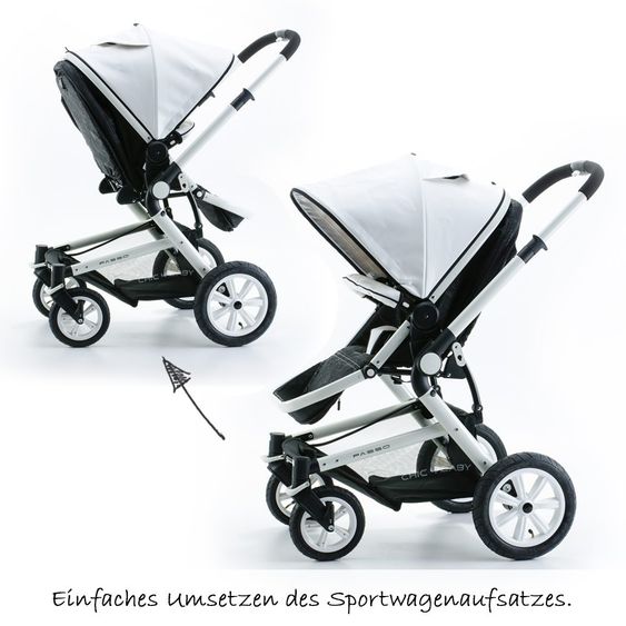 Chic 4 Baby Kombi-Kinderwagen Passo - Bianco