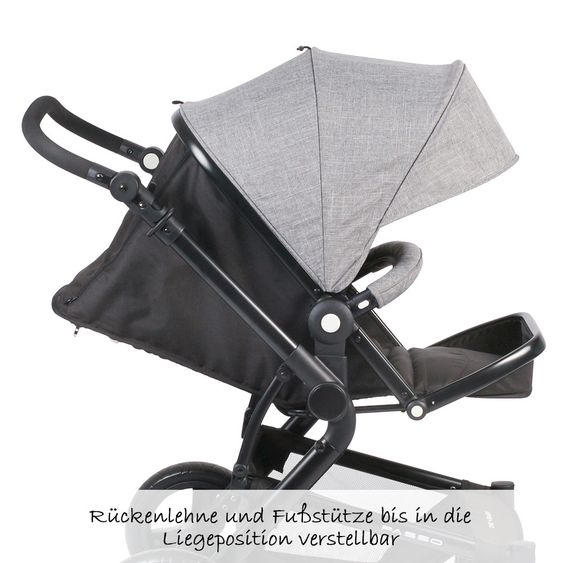 Chic 4 Baby Kombi-Kinderwagen Passo - Jeans Grey