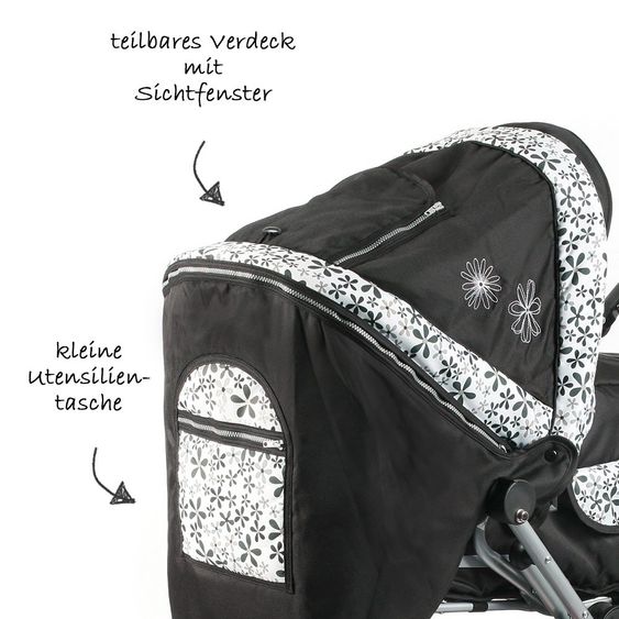 Chic 4 Baby Kombi-Kinderwagen Viva - Flowers