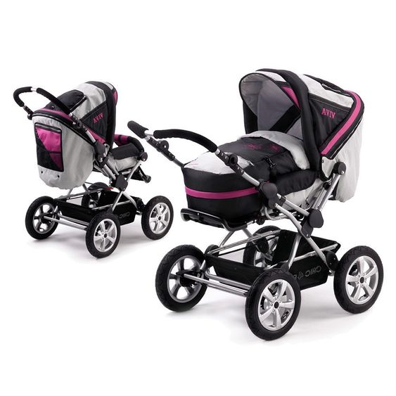 Chic 4 Baby Kombi-Kinderwagen Viva - Fuchsia