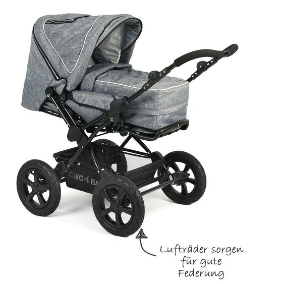 Chic 4 Baby Kombi-Kinderwagen Viva - Jeans Blue