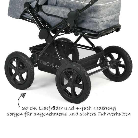 Chic 4 Baby Kombi-Kinderwagen Viva - Jeans Blue