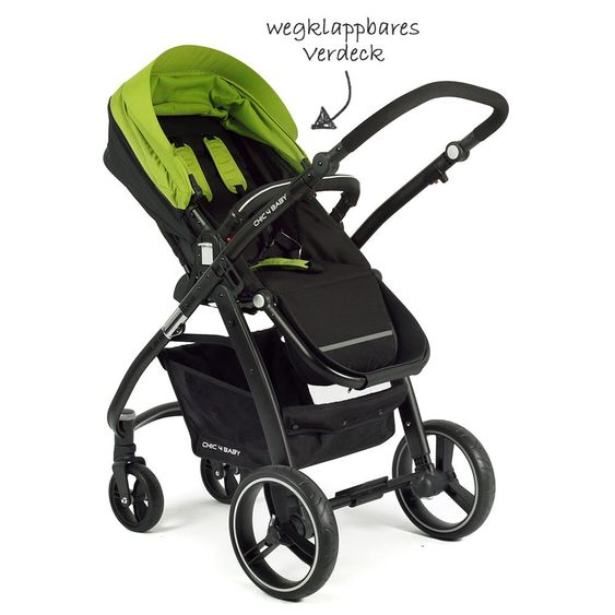 Chic 4 Baby Kombi-Kinderwagen Volare - Grün Schwarz