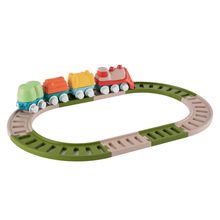 18-tlg. Eisenbahn-Set Eco+ Baby Railway mit Schienen und Zug