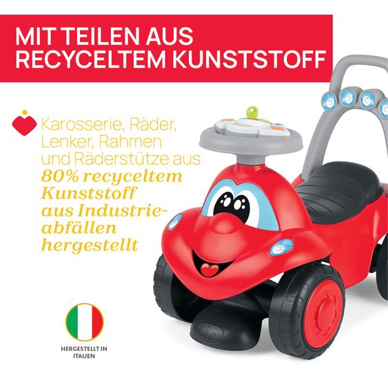 Chicco 2in1 Lauflernrutscher Billy erste Schritte und Rutscher - Rot