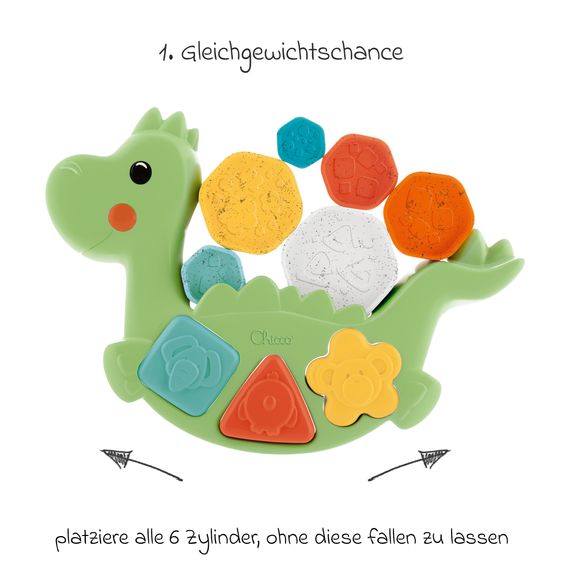 Chicco 2in1 Schaukeldino ECO+ mit 3 Spielmodi