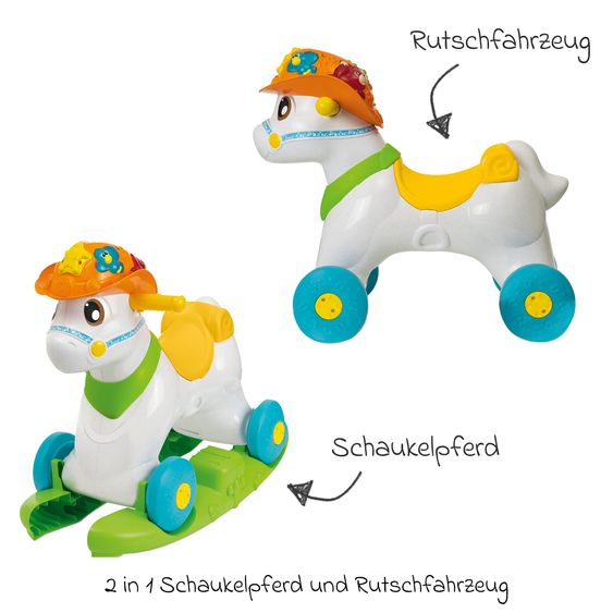 Chicco 2in1 Schaukelpferd Rodeo & Friends mit Music & Lichter