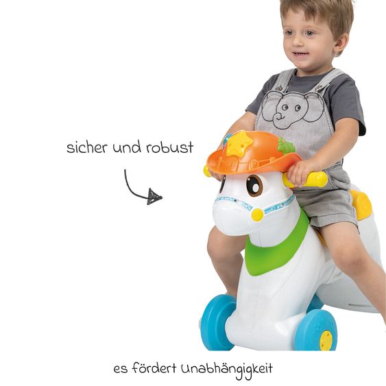 Chicco 2in1 Schaukelpferd Rodeo & Friends mit Music & Lichter